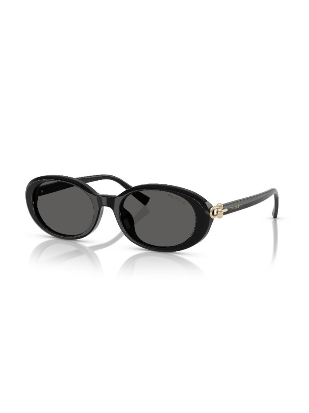 New Tiffany Women's Sunglasses Black Grey Lens Acetate Frame TF4242D 8361S4 54
